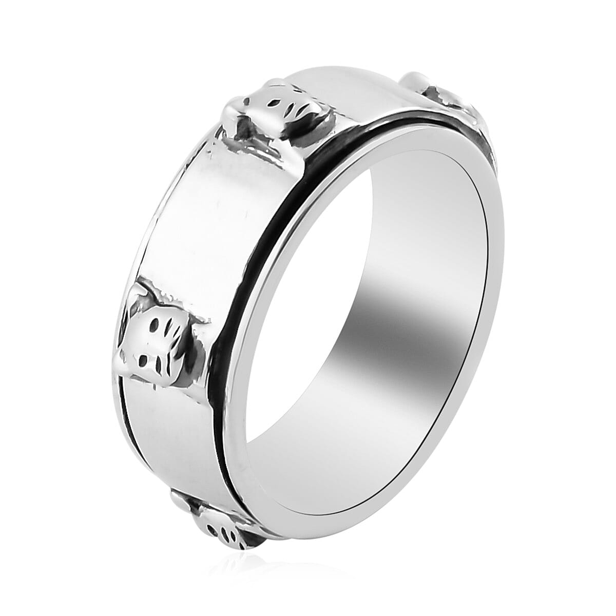 Sterling Silver Stackable Ring (Size 7.0) 4.70 Grams