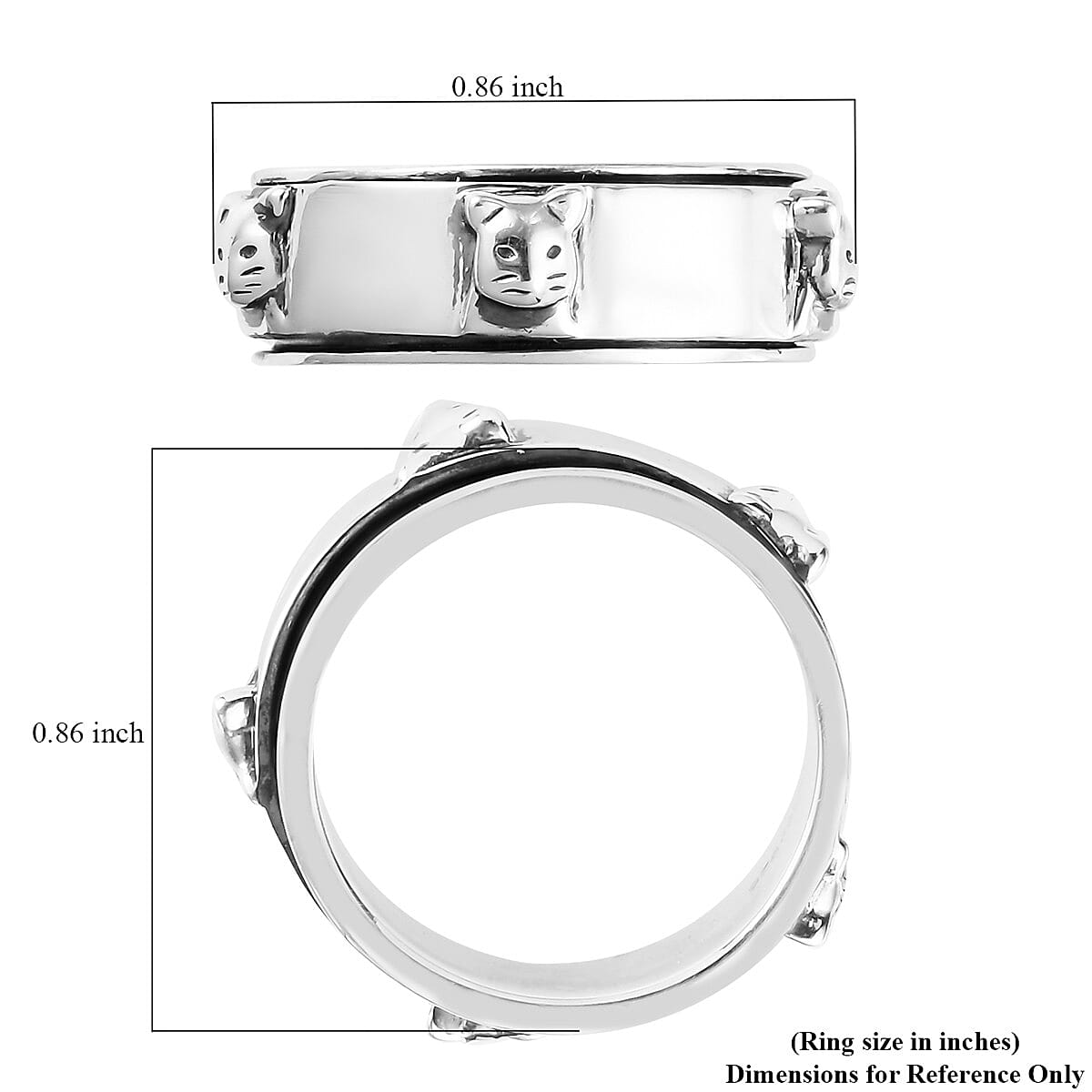 Sterling Silver Stackable Ring 4.70 Grams image number 5