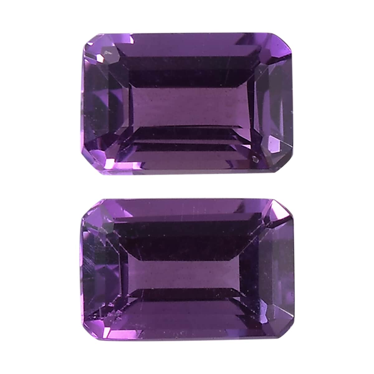 AA Moroccan Amethyst Set of 2 (Oct 6x4 mm) 0.92 ctw Loose Gemstone image number 0