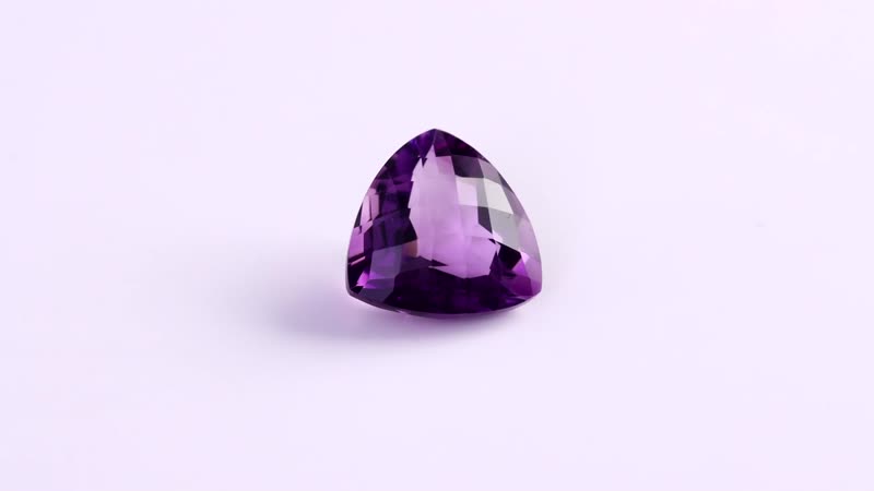 AA Mashamba Amethyst (Trl 14 mm) 7.60 ctw Loose Gemstone