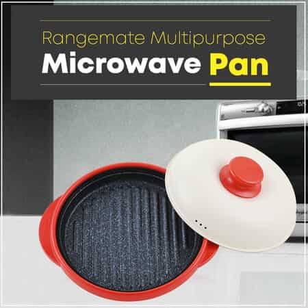 Rangemate Multipurpose Microwave Cooking Pan With Lid - Red (530 ml) image number 1