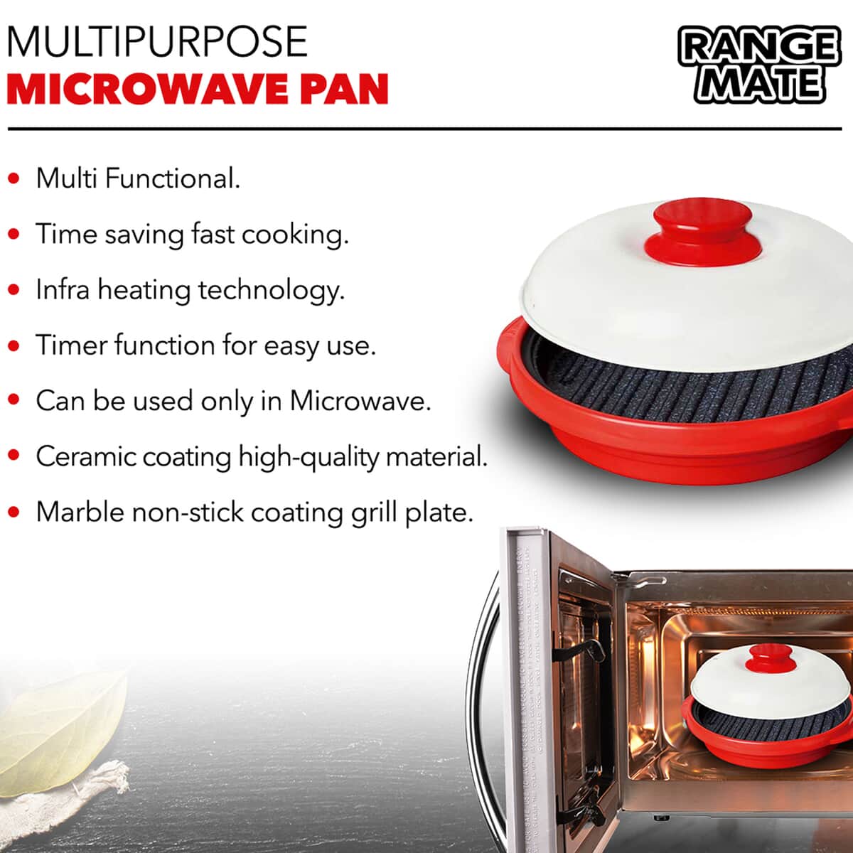 Rangemate Multi-purpose Microwave Pan (530 ml) (Made In South Korea) image number 4
