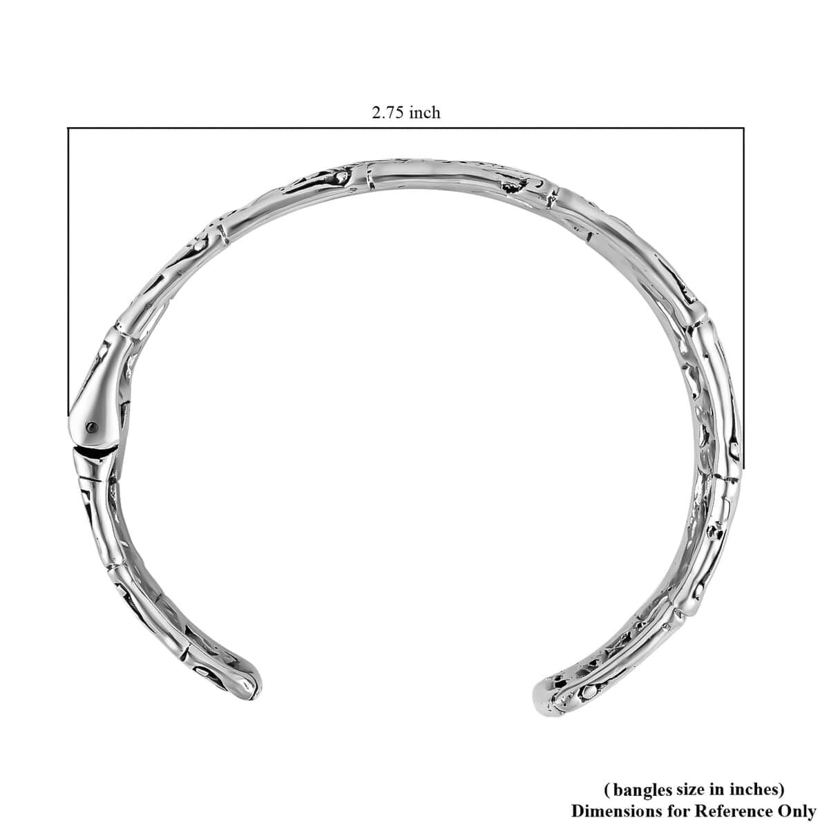 Bali Legacy Sterling Silver Cuff Bracelet (7.25 In) 39.80 Grams image number 3