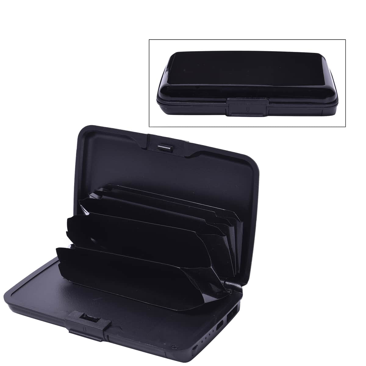 Homesmart 2-in-1 Black RFID Wallet with 1800mAH Power Bank & USB Cable (To Charge Power Bank) image number 0