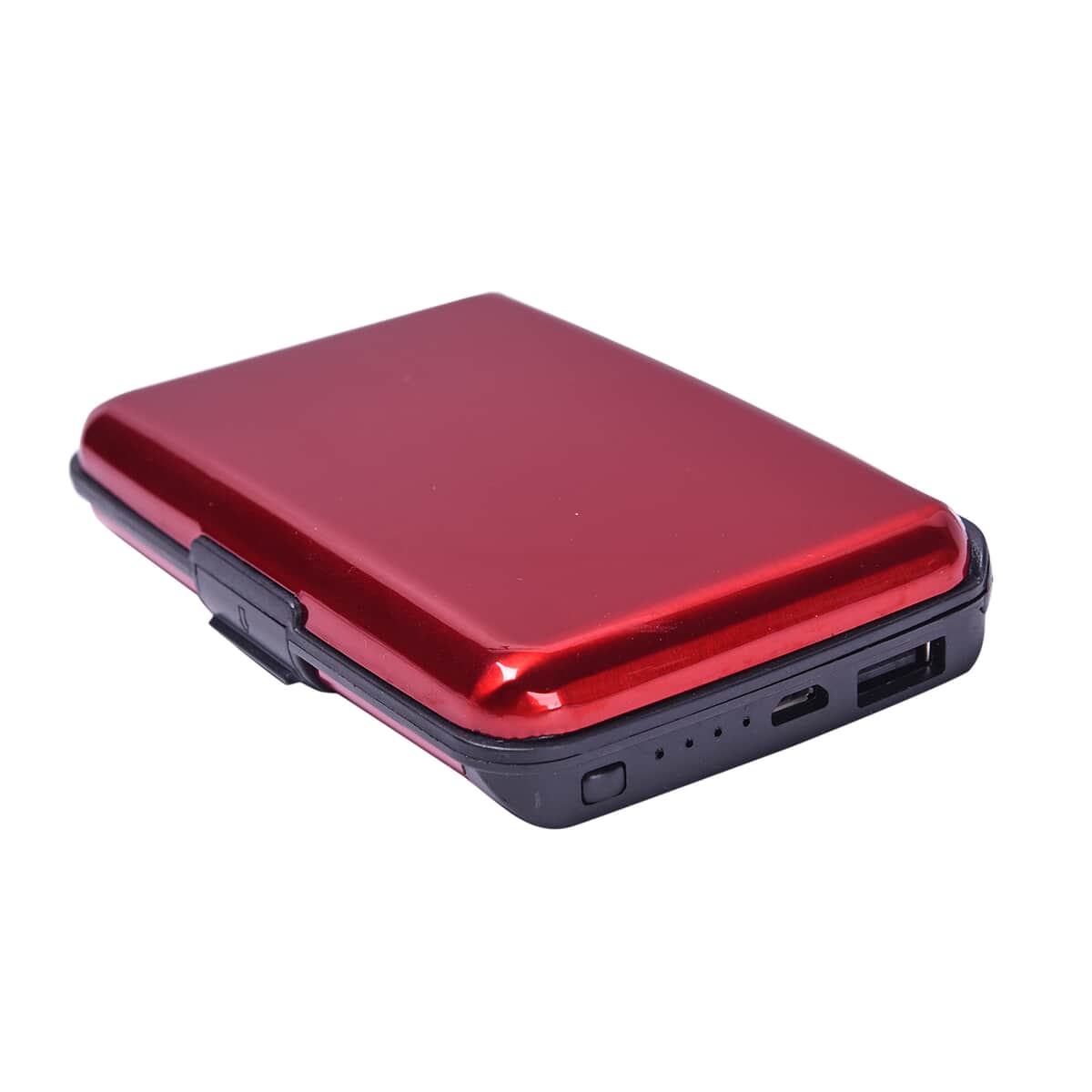 Homesmart 2-in-1 Red RFID Wallet with 1800mAH Power Bank & USB Cable (To Charge Power Bank) image number 3
