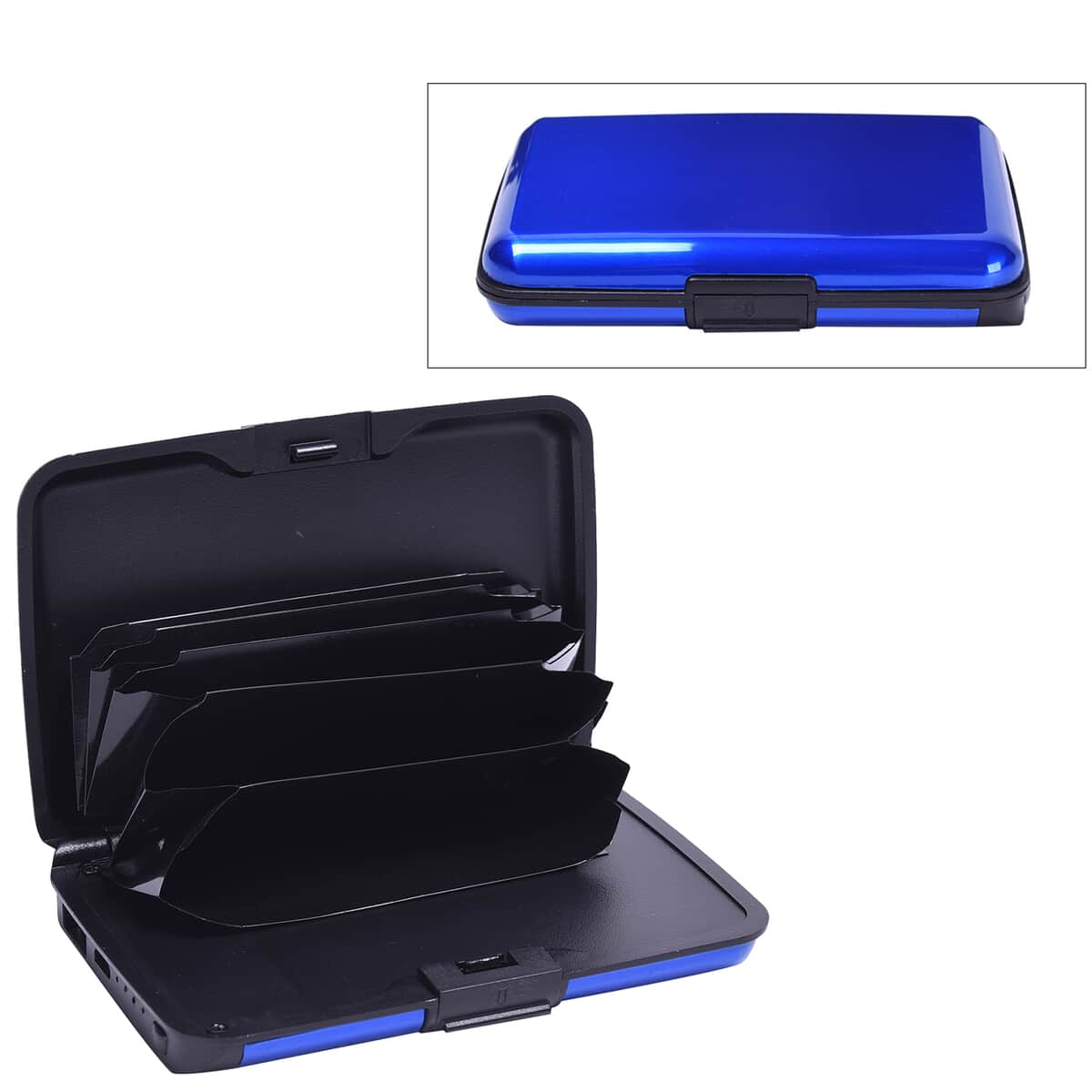 Homesmart 2-in-1 Blue RFID Wallet with 1800mAh Power Bank & USB Cable (To Charge Power Bank) image number 0