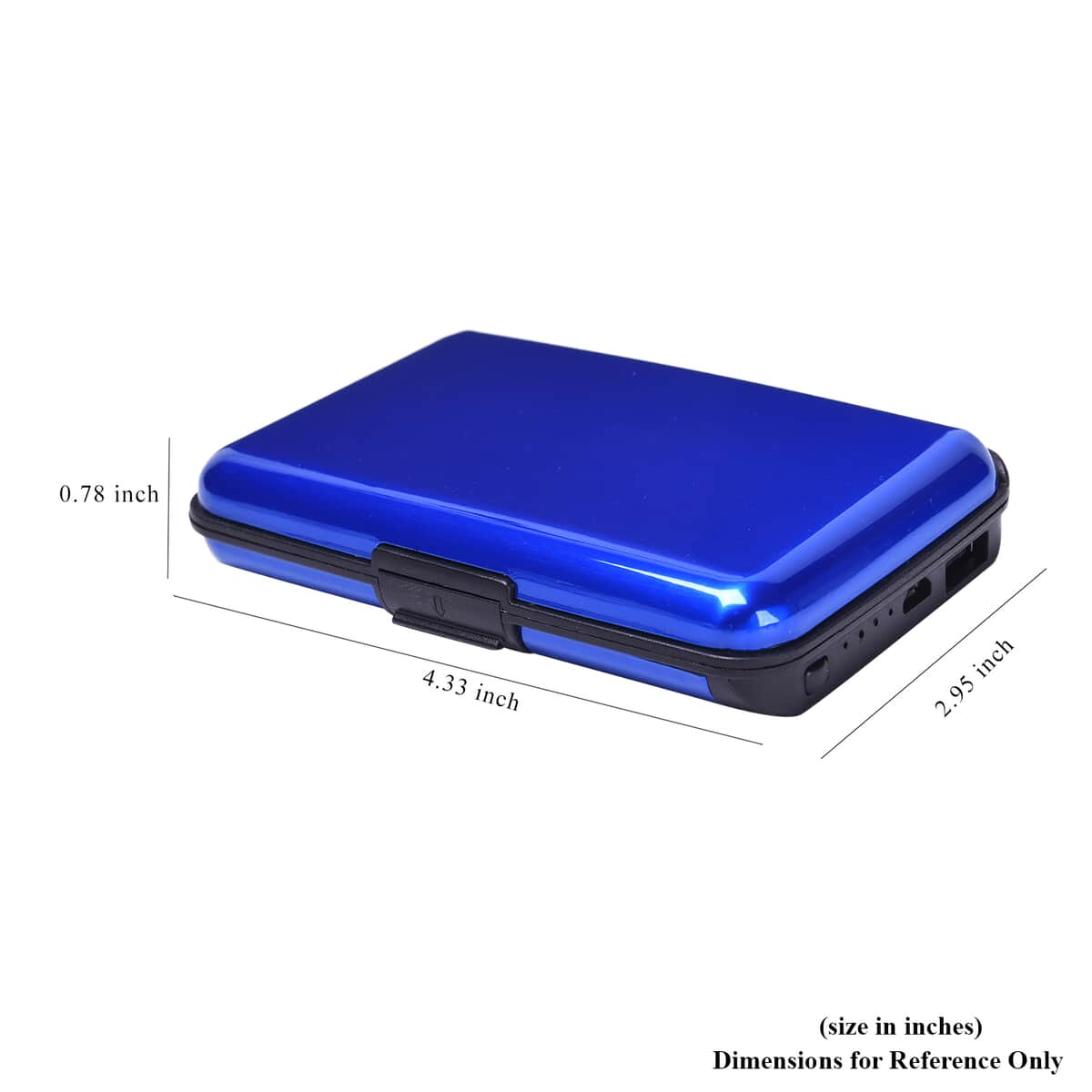 Homesmart 2-in-1 Blue RFID Wallet with 1800mAh Power Bank & USB Cable (To Charge Power Bank) image number 6