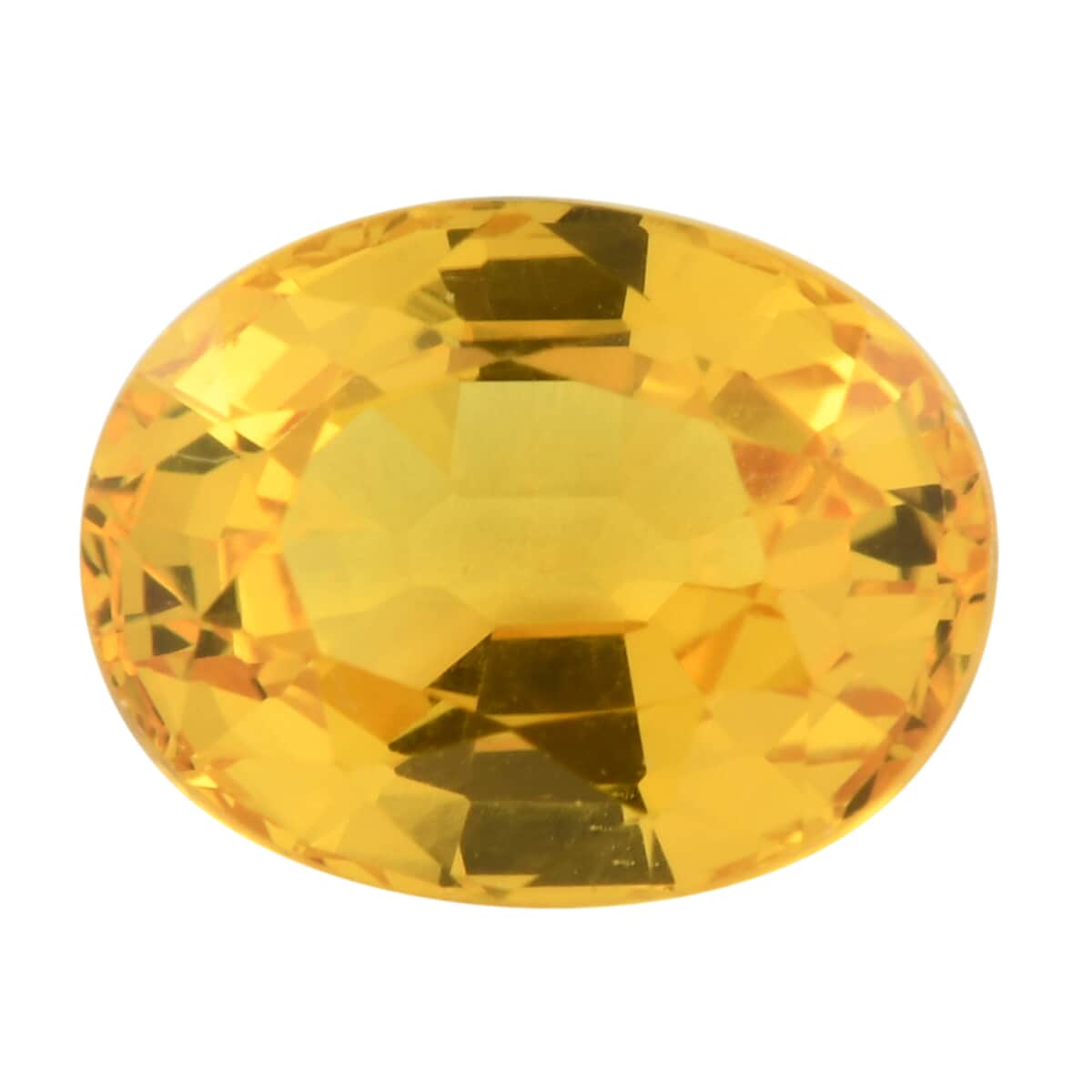 Appraised AAAA Yellow Sapphire (Ovl 9x7 mm)Aprx 2.30 ctw image number 0