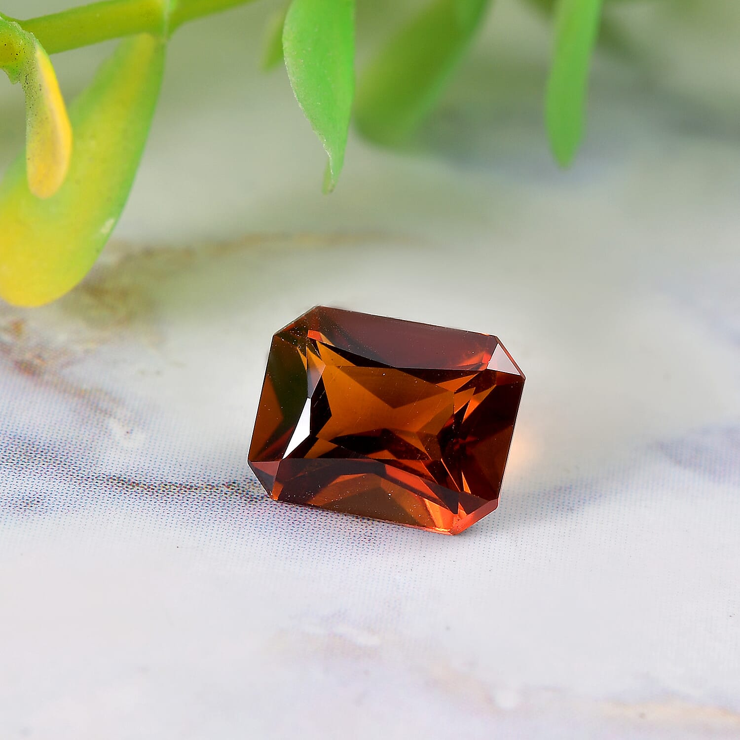 AA Brazilian Cherry Citrine (Oct 9x7 mm) 1.90 ctw Loose Gemstone