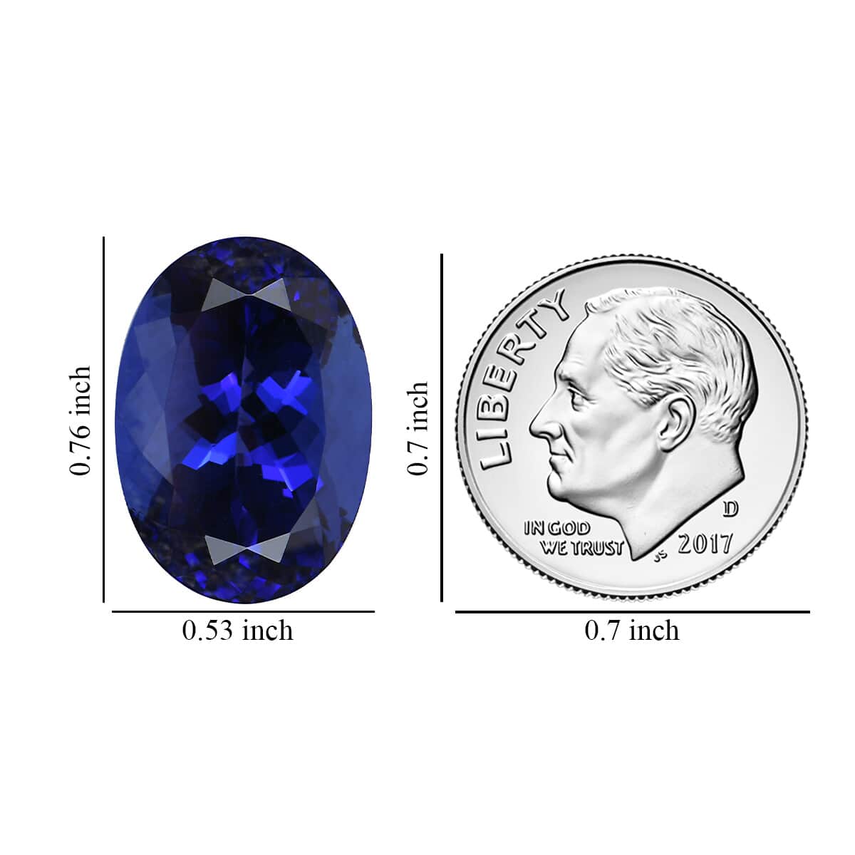 Certified & Appraised AAAA Tanzanite (Ovl Free Size) 20.65 ctw image number 2