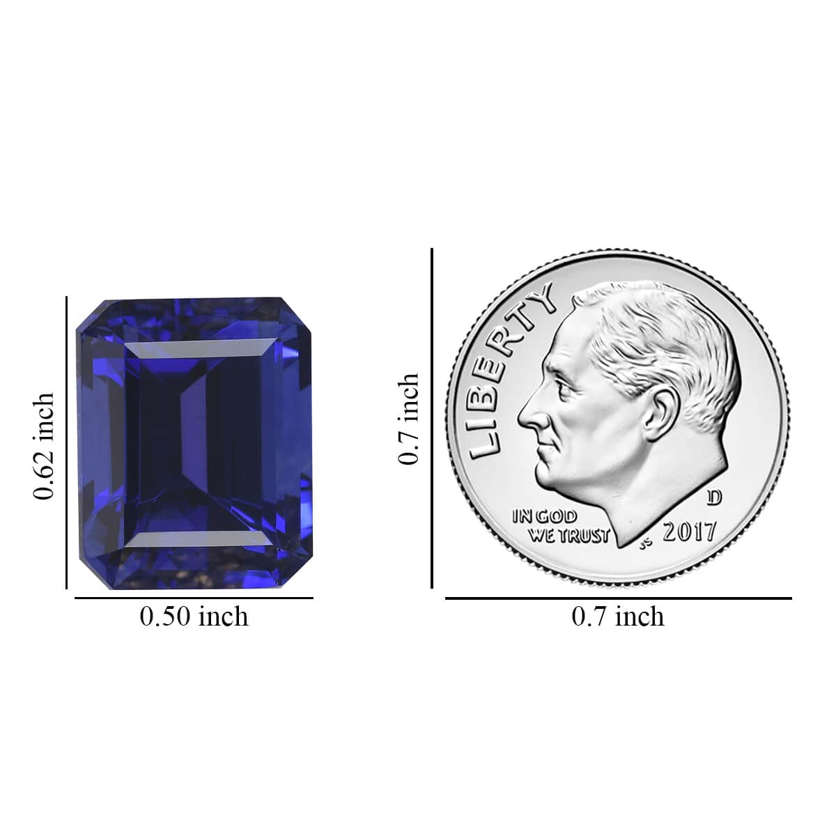 AAAA Tanzanite with Appraised Certificate (Oct Free Size) 18.50 ctw image number 2