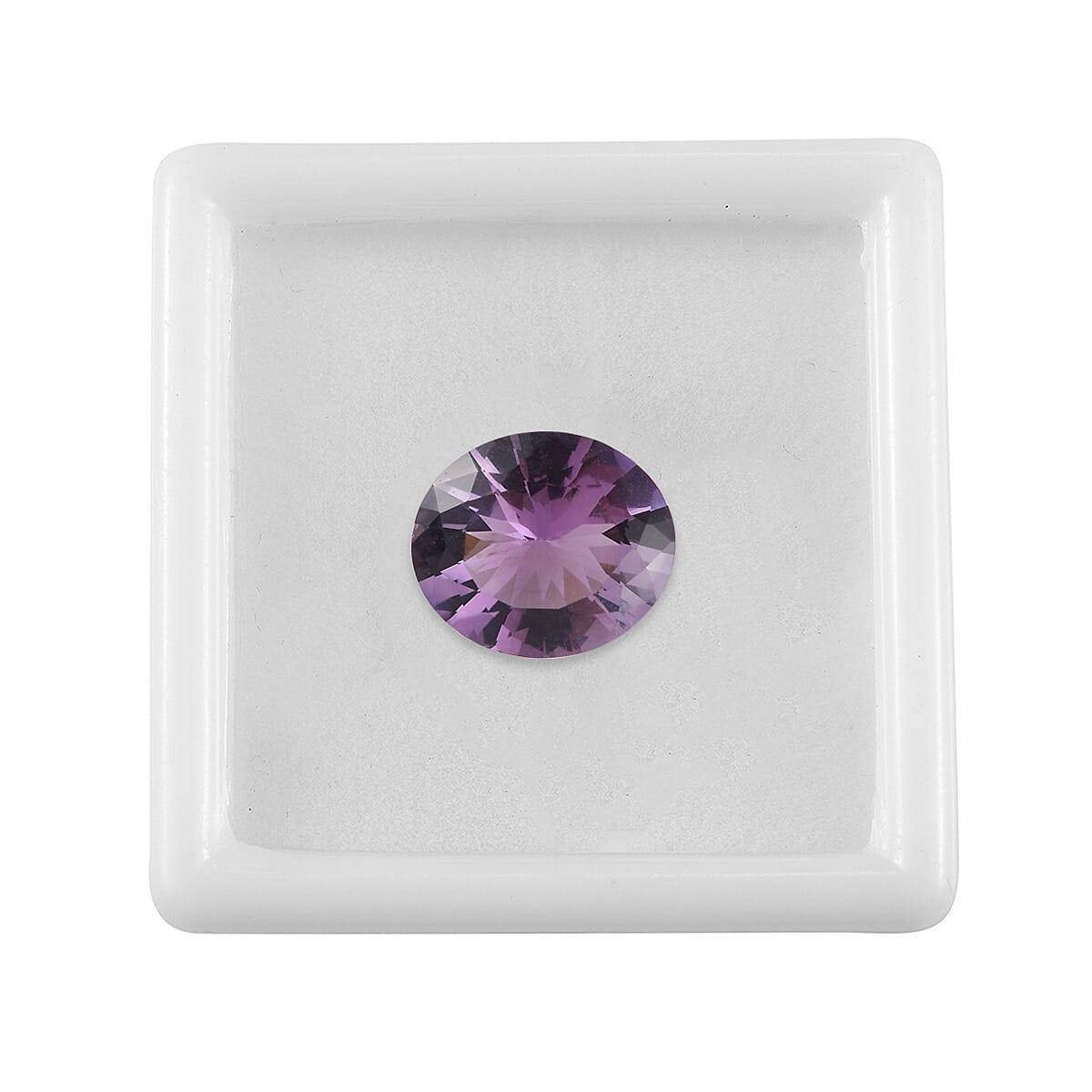 Rose De France Amethyst (Ovl 14x12 mm) 5.62 ctw Loose Gemstone