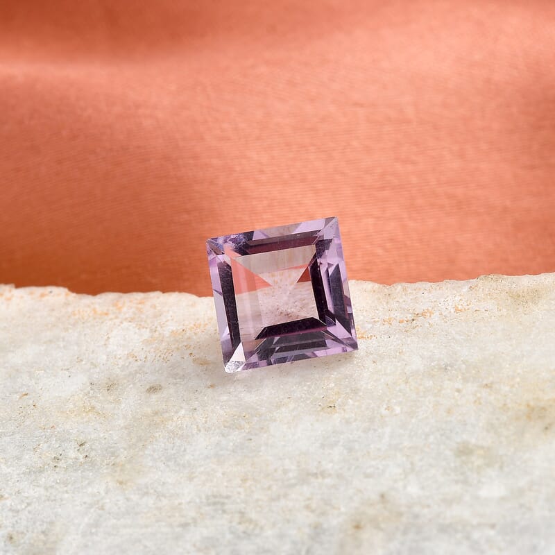 Rose De France Amethyst (Sqr 9 mm) 2.88 ctw Loose gemstone
