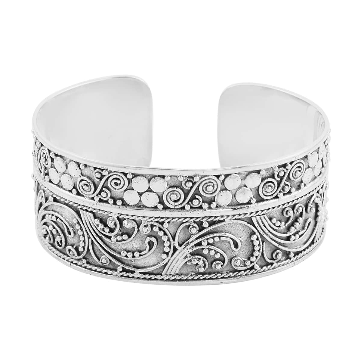 Bali Legacy Sterling Silver Cuff Bracelet (7.25 in) 54.50 Grams image number 0