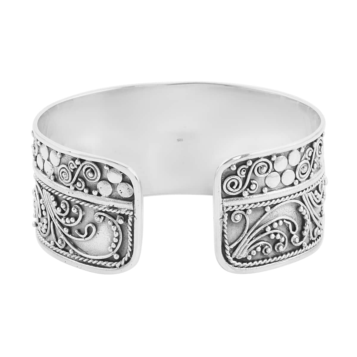 Bali Legacy Sterling Silver Cuff Bracelet (7.25 in) 54.50 Grams image number 4