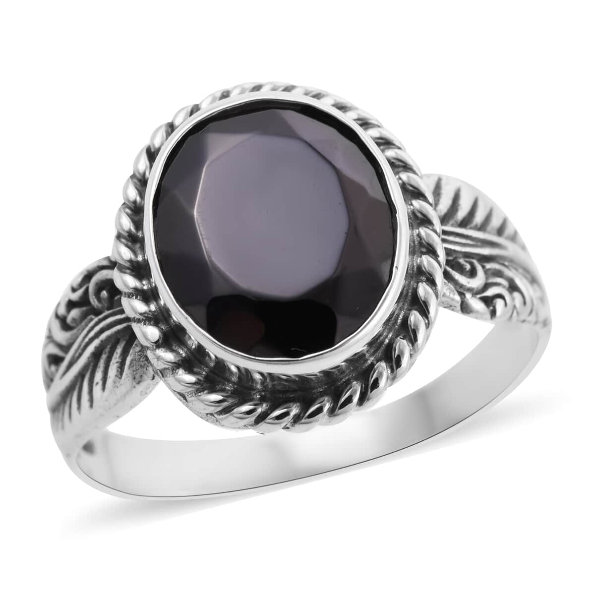 Bali Legacy Elite Shungite Ring in Sterling Silver (Size 10.0) 3.25 ctw image number 0