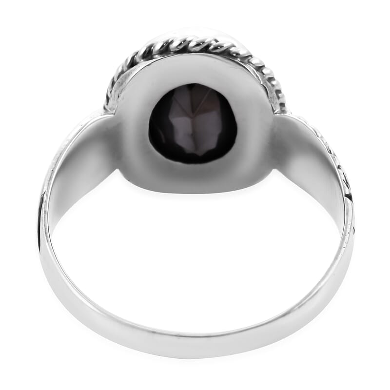 Bali Legacy Elite Shungite Ring in Sterling Silver (Size 10.0) 3.25 ctw