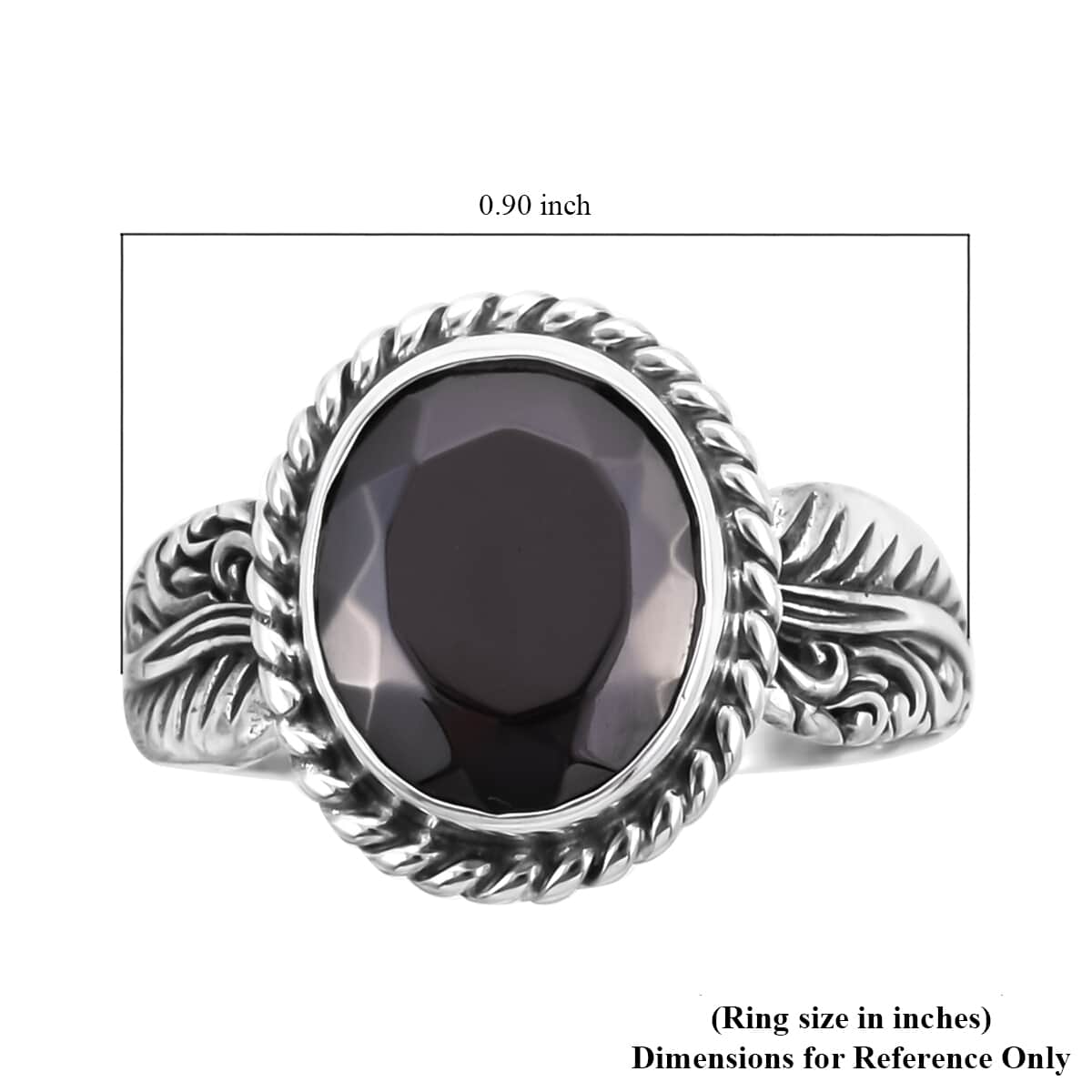 BALI LEGACY Elite Shungite Ring in Sterling Silver 3.25 ctw image number 6