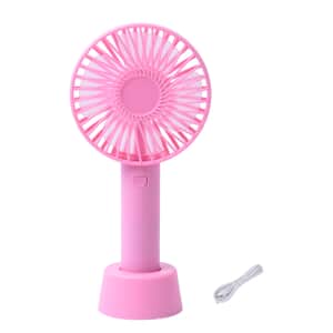 Homesmart Pink Portable Handy Mini Fan with 3 Speed Setting (1200 mAh)