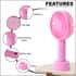 Homesmart Pink Portable Handy Mini Fan with 3 Speed Setting (1200 mAh) image number 2