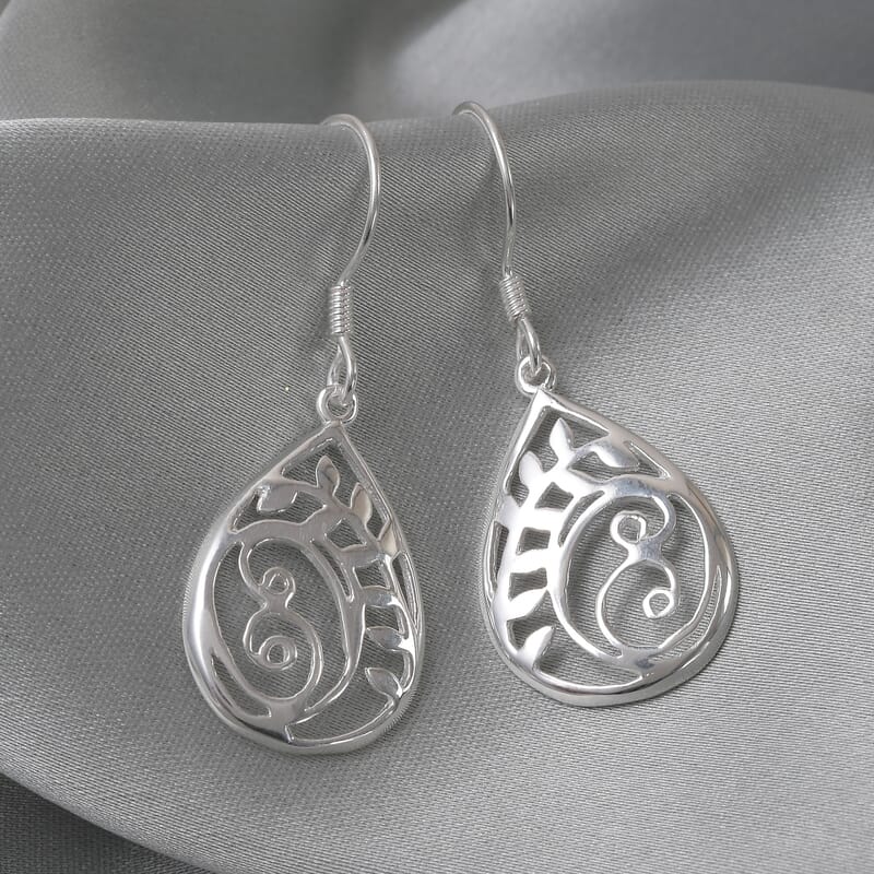 Sterling Silver Dangling Earrings 4.45 Grams