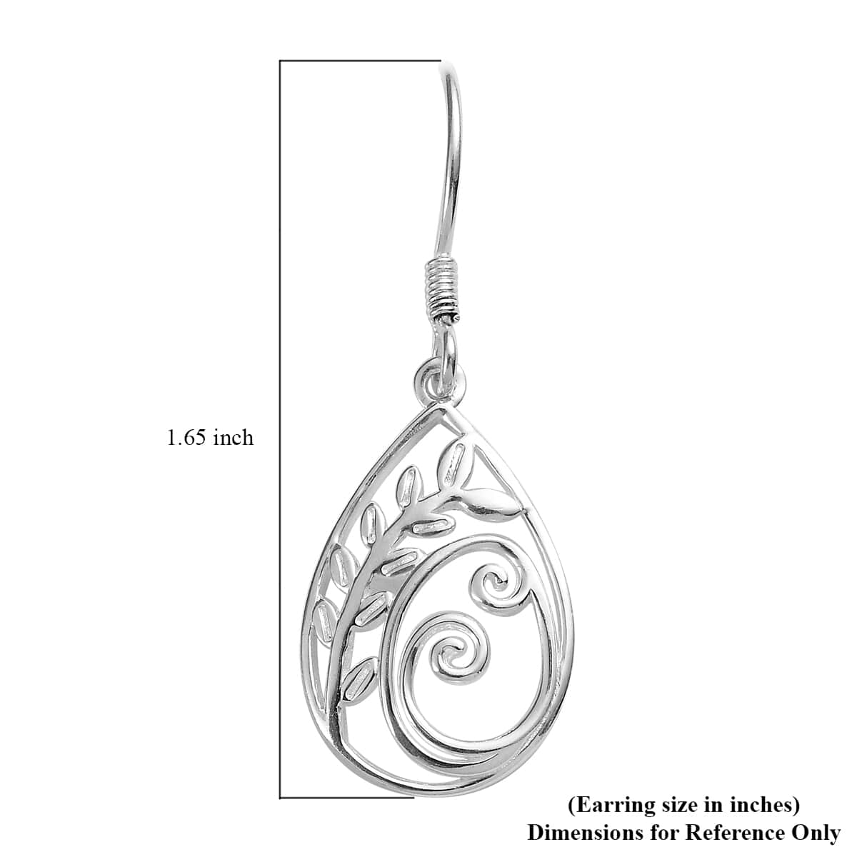 Sterling Silver Dangling Earrings 4.45 Grams image number 6