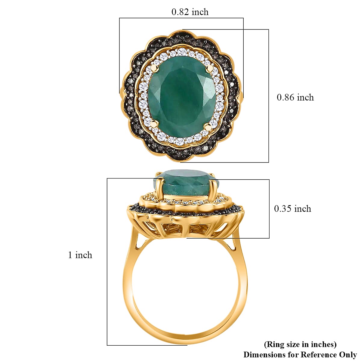 Grandidierite, Natural Champagne and White Diamond Double Halo Ring in Rhodium and Vermeil Yellow Gold Over Sterling Silver (Size 8.0) 5.65 ctw image number 5