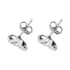 Diamond Stud Earrings in Platinum Over Sterling Silver 0.25 ctw image number 3