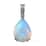 RHAPSODY 5.25 ctw AAAA Ethiopian Welo Opal and Diamond E-F VS Drop Pendant in 950 Platinum 3 Grams