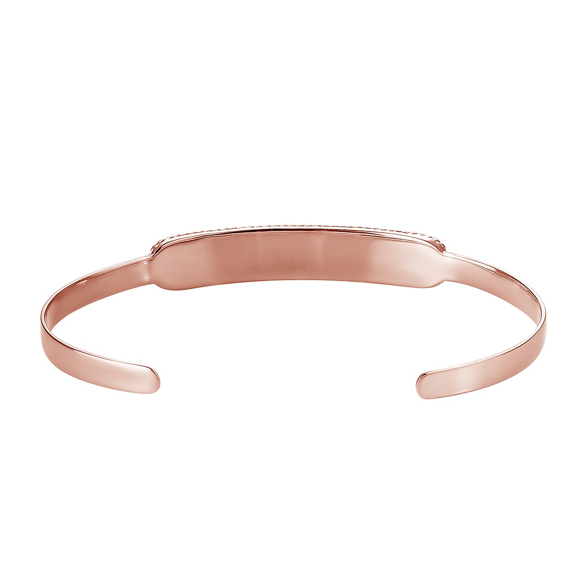 Personalized 14K RG Over Sterling Silver Cuff Bracelet (7.25 in) (9 g) image number 3