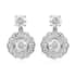 Lustro Stella Made with Finest CZ Dangle Earrings in Platinum Over Sterling Silver 8.60 ctw image number 0
