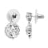 Lustro Stella Made with Finest CZ Dangle Earrings in Platinum Over Sterling Silver 8.60 ctw image number 3