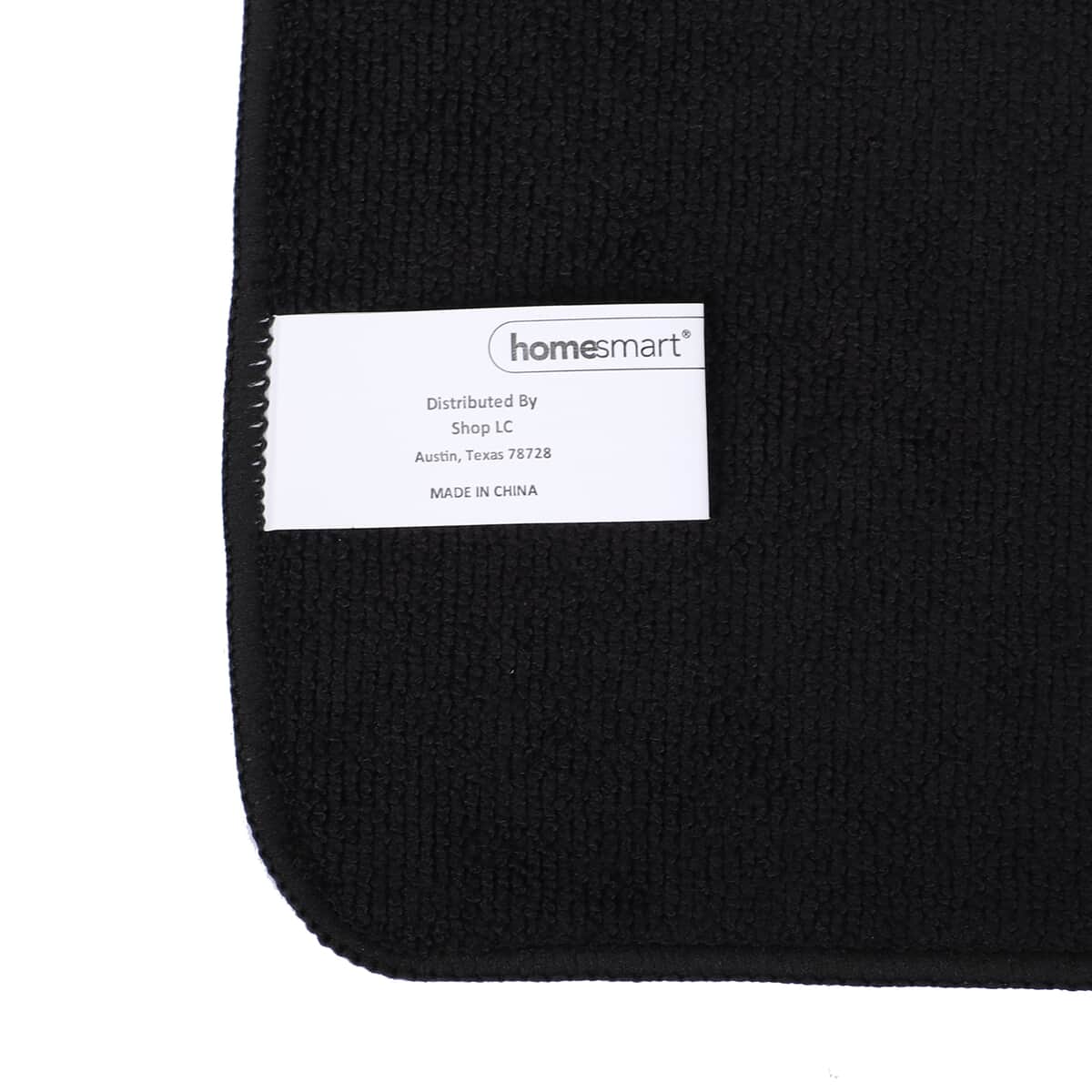 Homesmart Set of 4 Black Polyester Reversible Dish Drying Mat image number 5