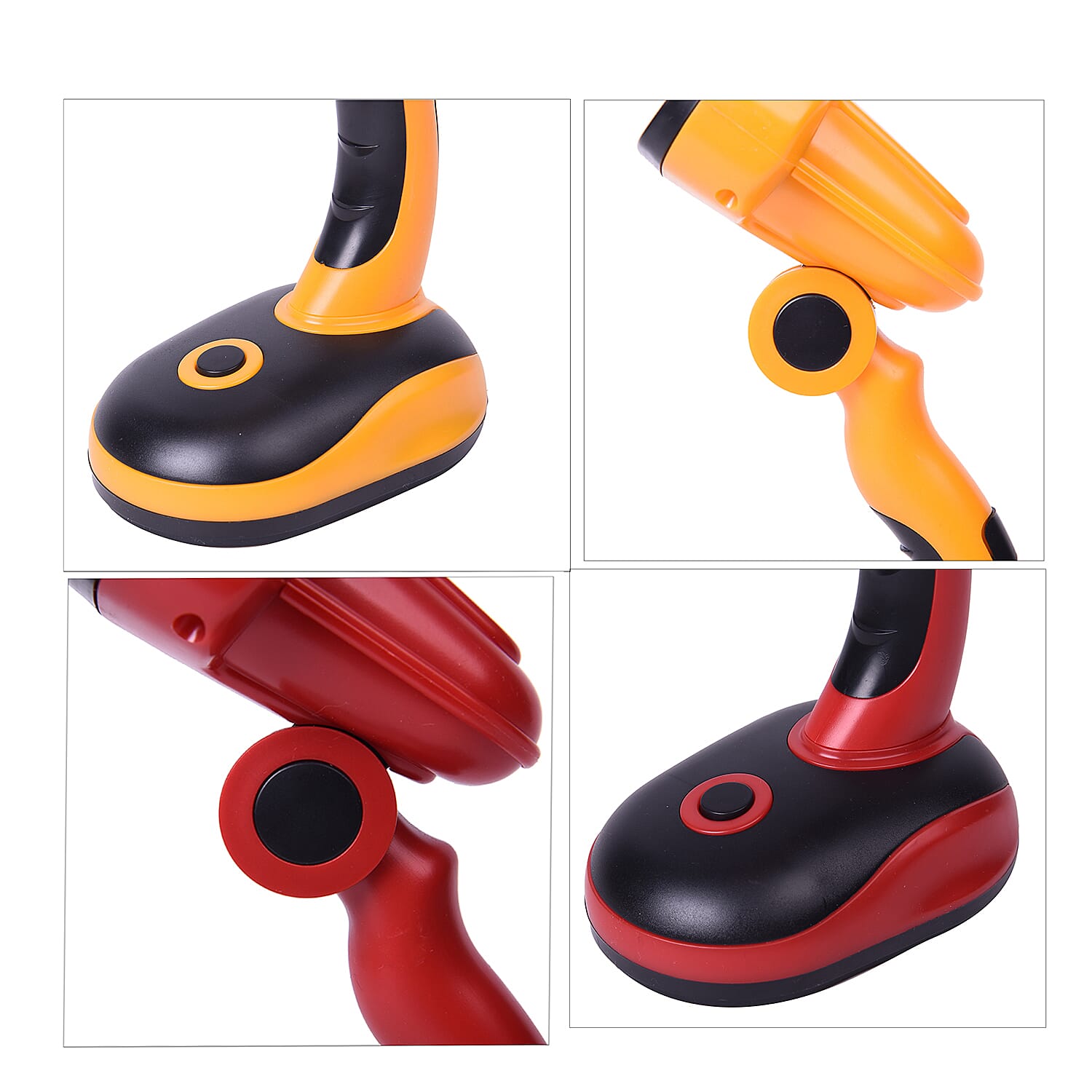 Homesmart Set of 2 Flexible Desk LED Light Lamp - Yellow & Red (3AA Batteries Not Included)