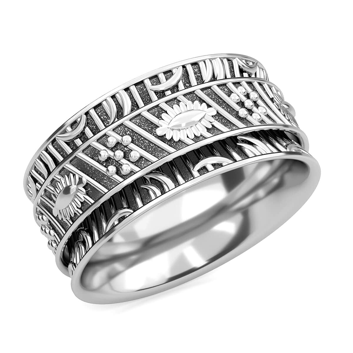 Sterling Silver Stackable Ring (Size 5.0) 6.80 Grams image number 0