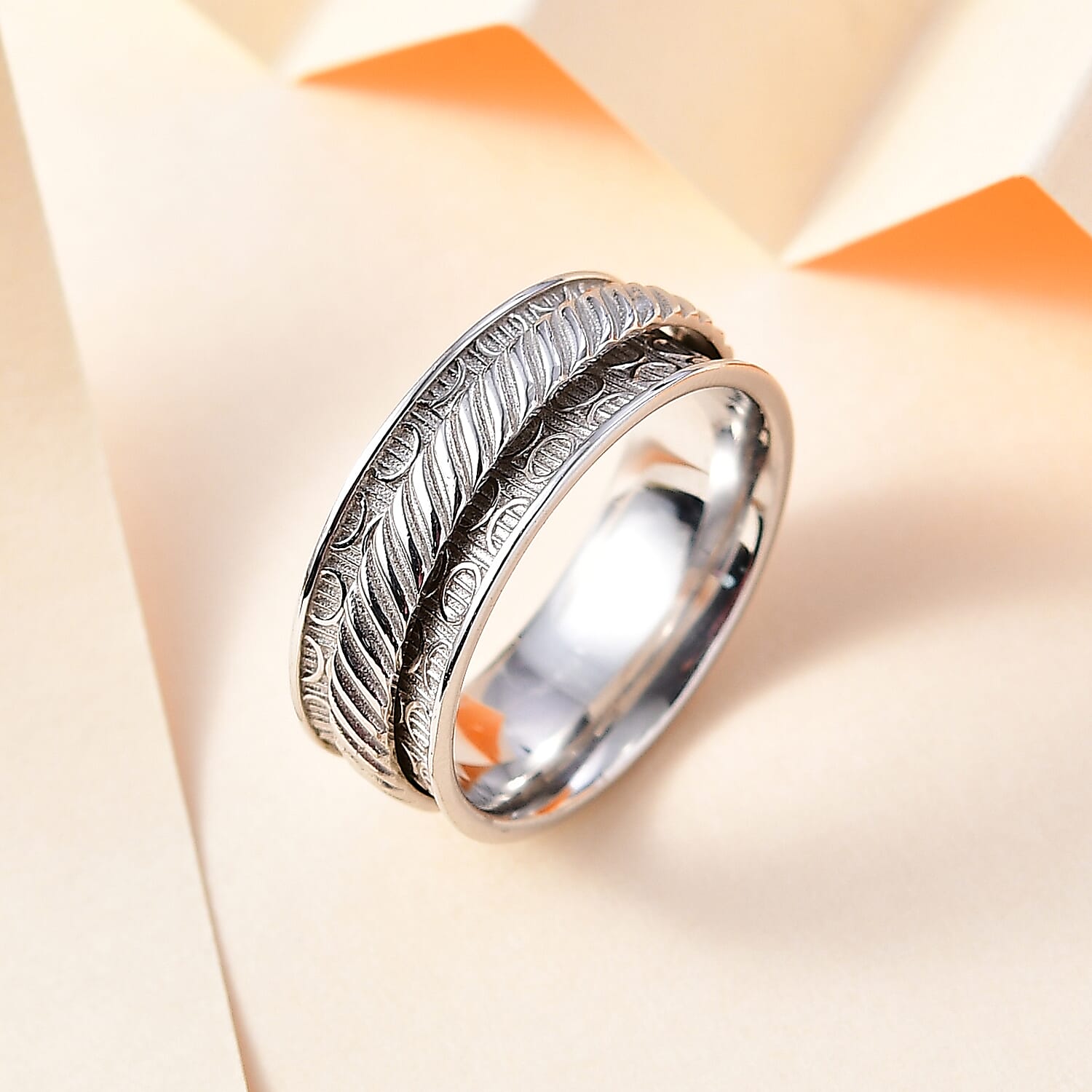 Fancy Ring in Sterling Silver (Size 5.0) 6.03 Grams