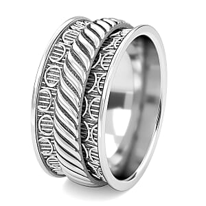 Fancy Ring in Sterling Silver (Size 9.0) 6.03 Grams