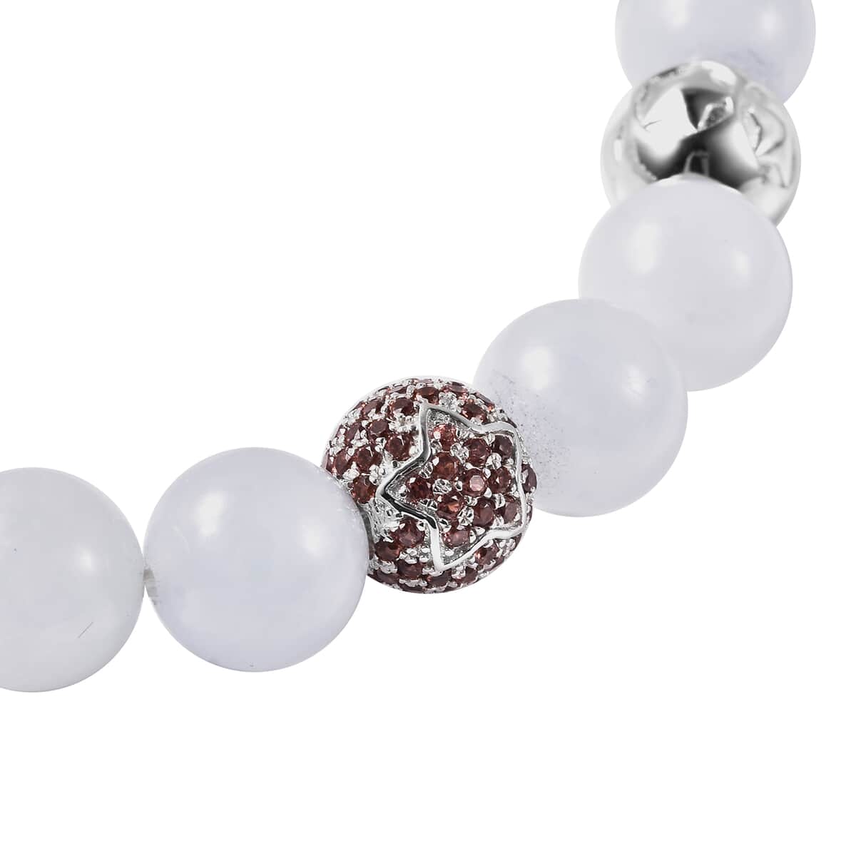 White Jade and Champagne Zircon Beaded Bolo Bracelet in Rhodium Over Sterling Silver 151.25 ctw image number 3
