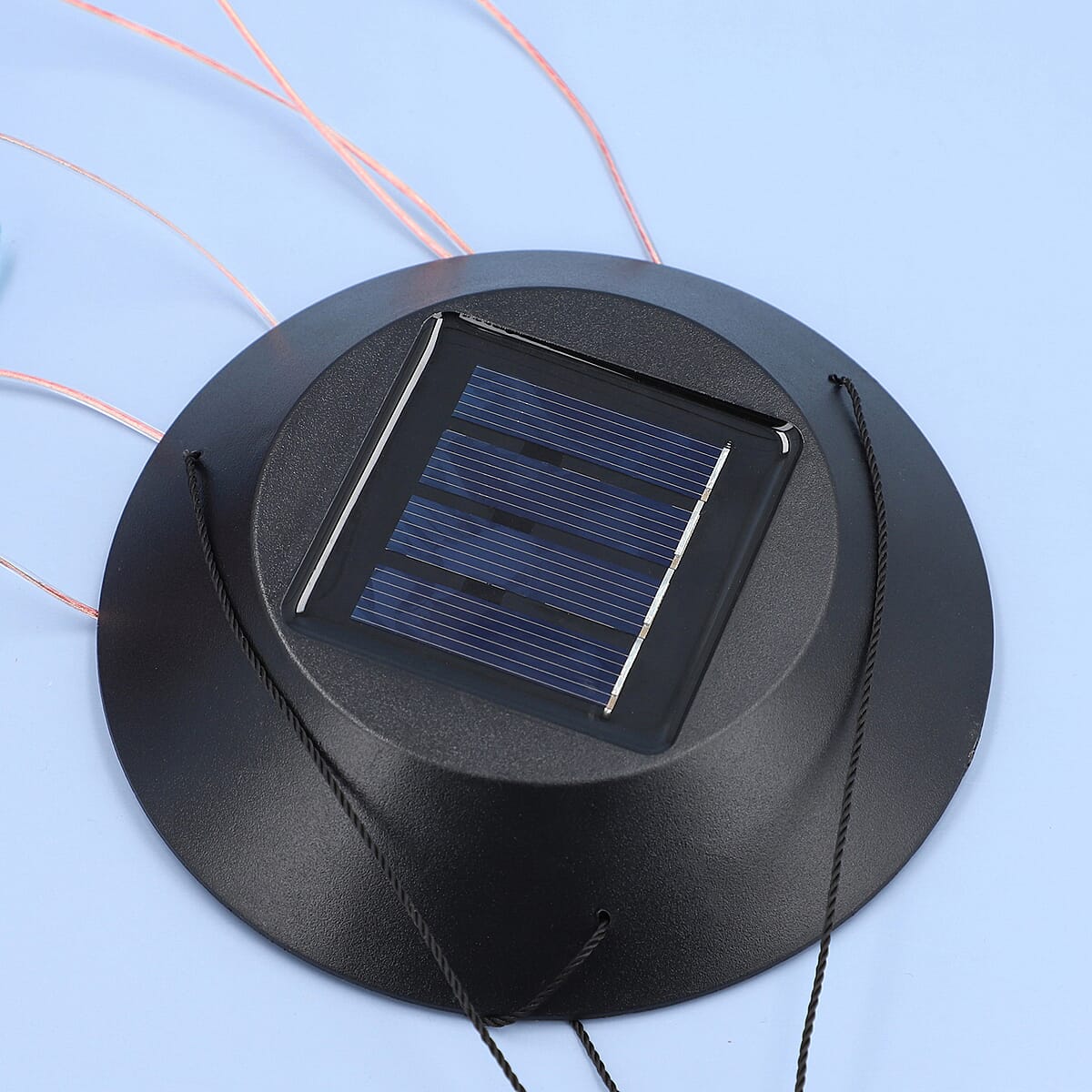 HOMESMART Multi Color Solar Star Wind Chime with Black Top (28x4.92) image number 2