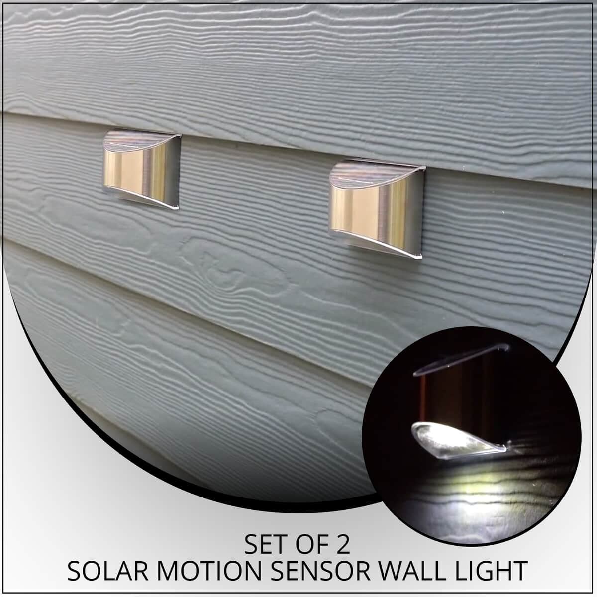 Homesmart Set of 2 Solar Motion Sensor Wall Light image number 1