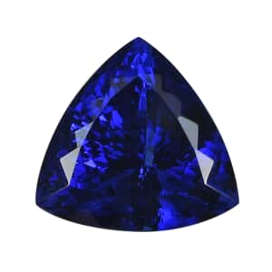 Certified and Appraised Flawless AAAA Vivid Tanzanite (Trl Free Size) Approx 4.50 ctw