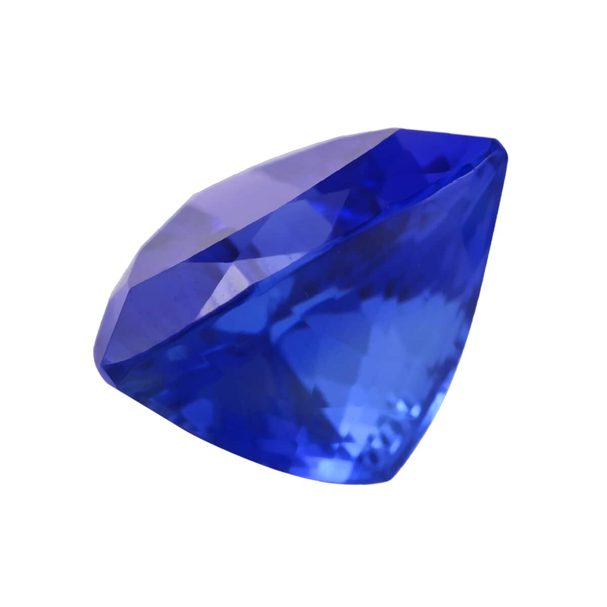 Certified and Appraised Flawless AAAA Vivid Tanzanite (Trl Free Size) Approx 4.50 ctw image number 1