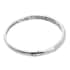 Lustro Stella Made with Finest CZ Bangle Bracelet in Platinum Over Sterling Silver (8 in) 5.75 ctw image number 3