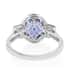 Rhapsody 950 Platinum AAAA Tanzanite and E-F VS Diamond Ring (Size 9.0) 6.58 Grams 4.25 ctw image number 3