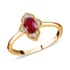 Iliana 18K Yellow Gold AAA Royal Thai Ruby and G-H SI Diamond Ring (Size 7.0) 1.10 ctw image number 0