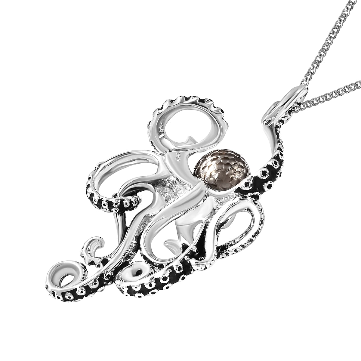 Galatea Pearl Hawaii Collection Tahitian Pearl and Royal Ruby Pendant Necklace 18 In in Rhodium Over Sterling Silver 0.10 ctw image number 3