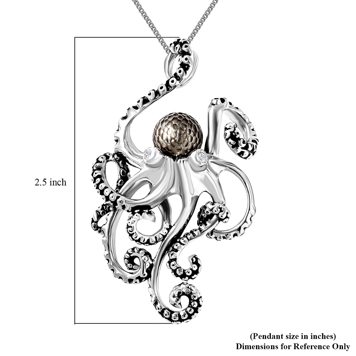 Galatea Pearl Hawaii Collection Tahitian Pearl and Royal Ruby Pendant Necklace 18 In in Rhodium Over Sterling Silver 0.10 ctw image number 4