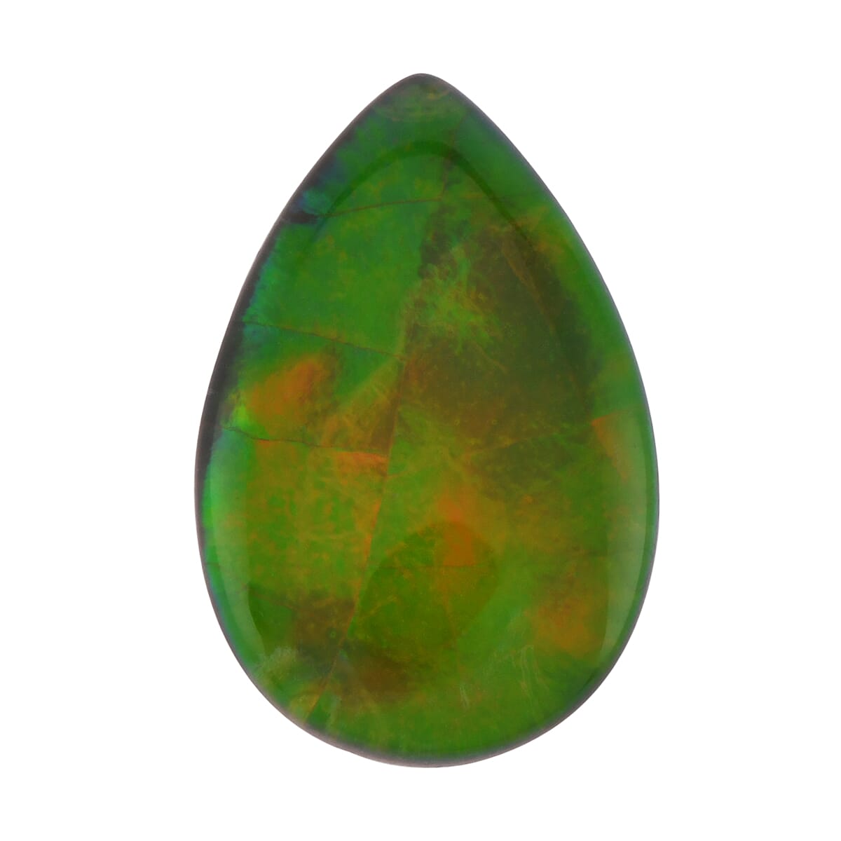 AAAA Canadian Ammolite (Pear 12x8 mm) 2.00 ctw image number 0