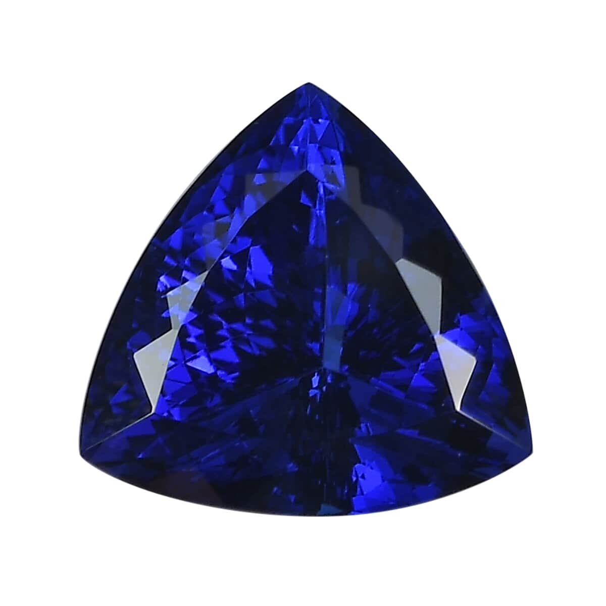 Certified and Appraised AAAA Vivid Tanzanite (Trl Free Size) 5.00 ctw, Loose Gemstone For Jewelry Making, Trillion Free Size Tanzanite Gem, Tanzanite Stone For Jewelry image number 0