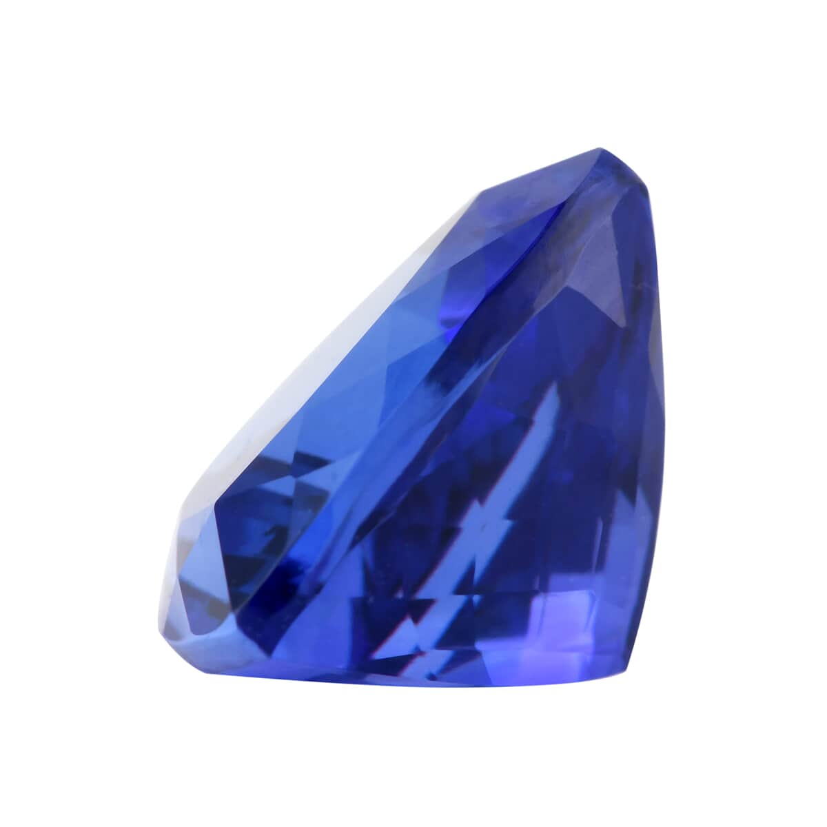 Certified and Appraised AAAA Vivid Tanzanite (Trl Free Size) 5.00 ctw, Loose Gemstone For Jewelry Making, Trillion Free Size Tanzanite Gem, Tanzanite Stone For Jewelry image number 1